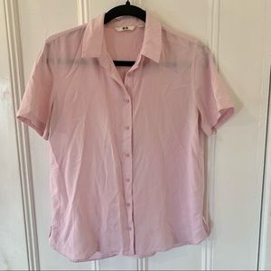 Uniqlo Short Sleeve Buttoned Blouse
